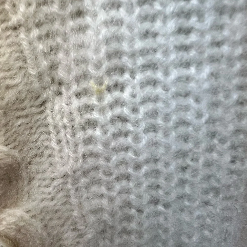Autumn Cashmere Cream Turtleneck Sweater-‎ Pearls woven in, Medium